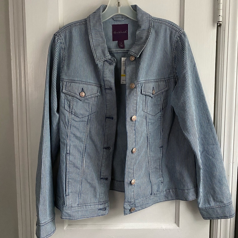 Gloria Vanderbilt Striped Jacket